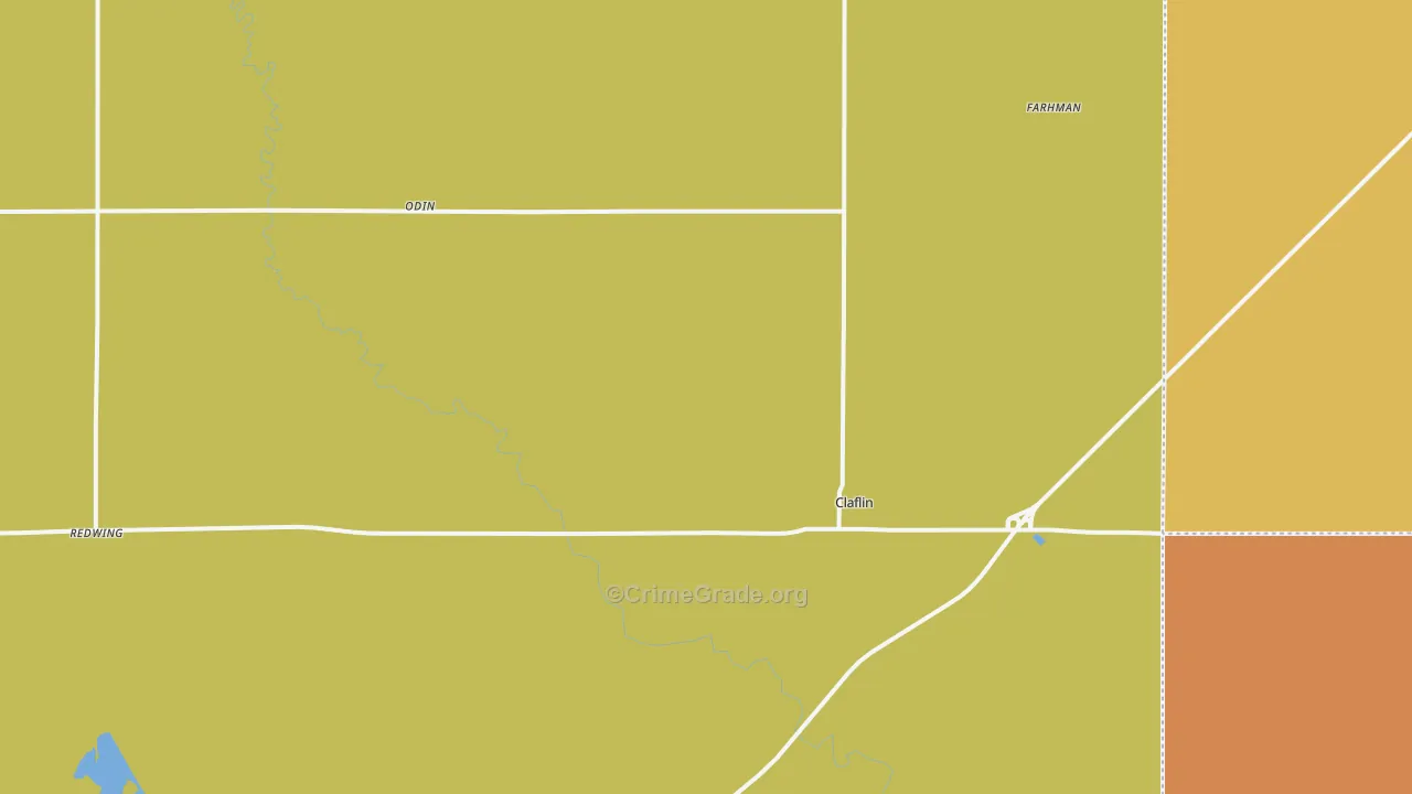 67525, KS Map of Theft Rates
