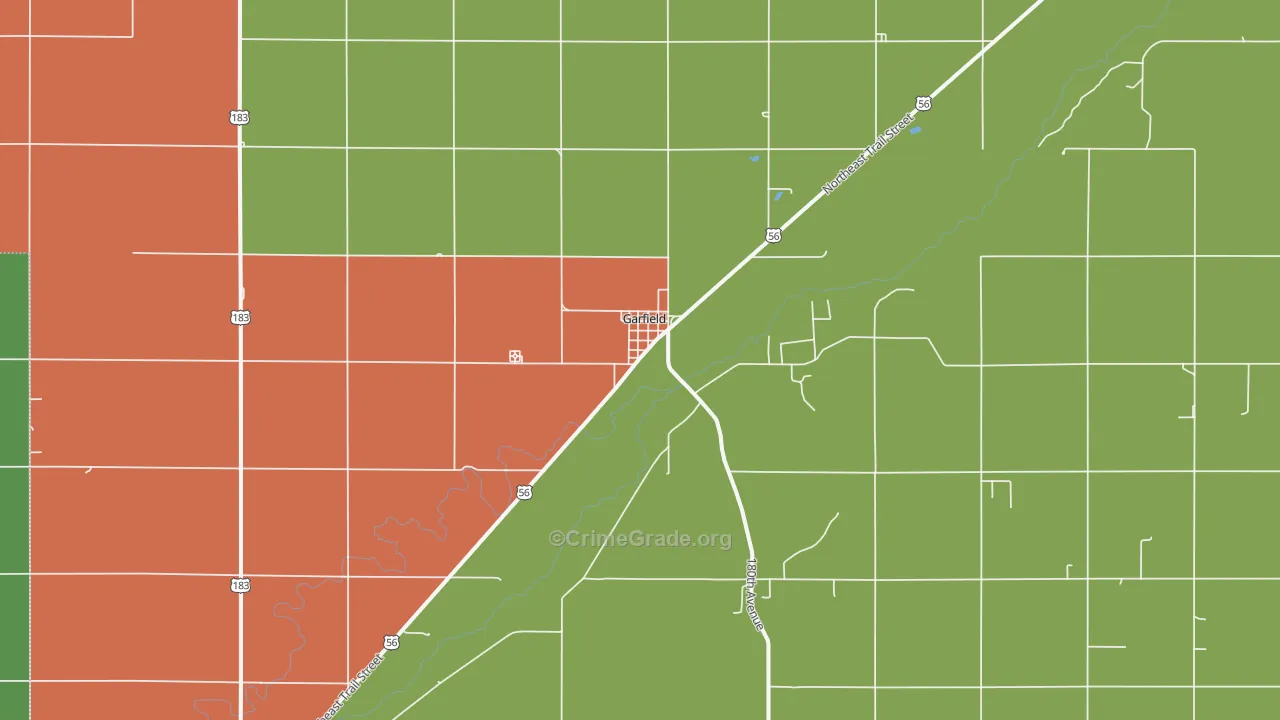 67529, KS Map of Theft Rates