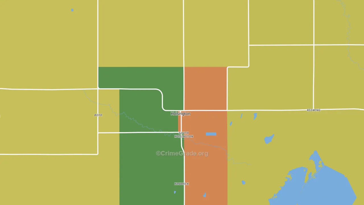 67544, KS Map of Theft Rates