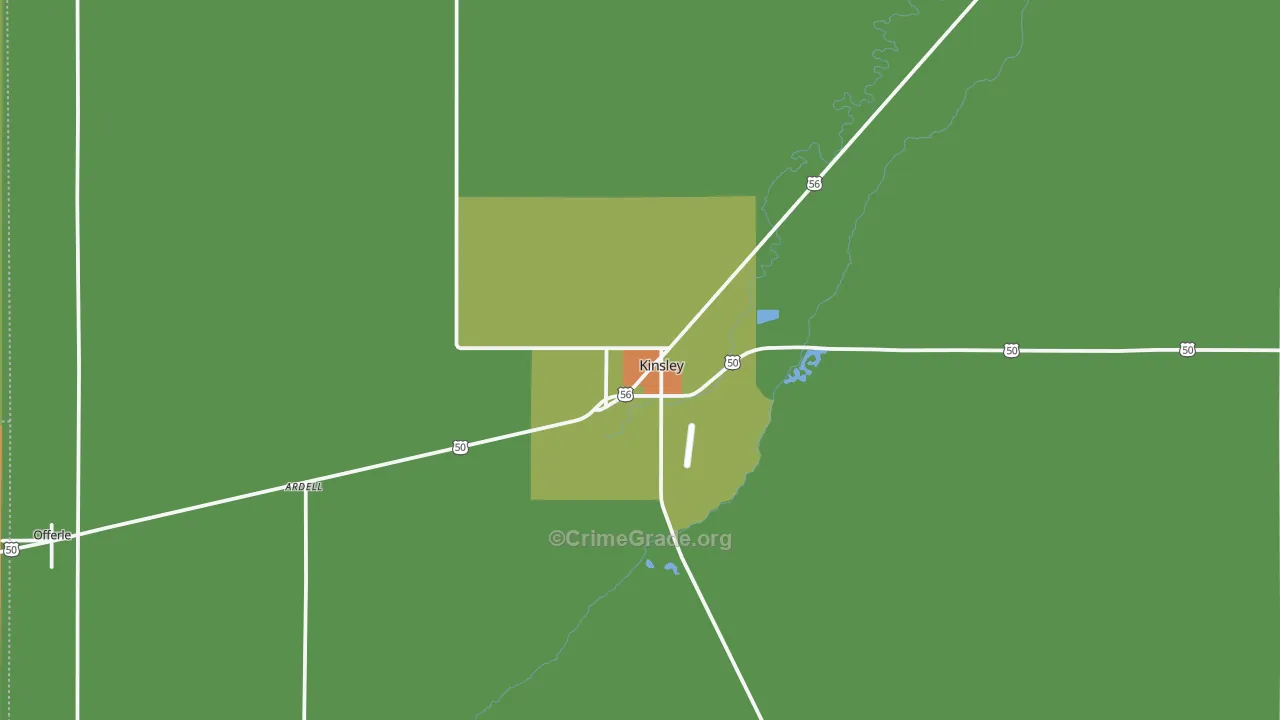 67547, KS Map of Theft Rates