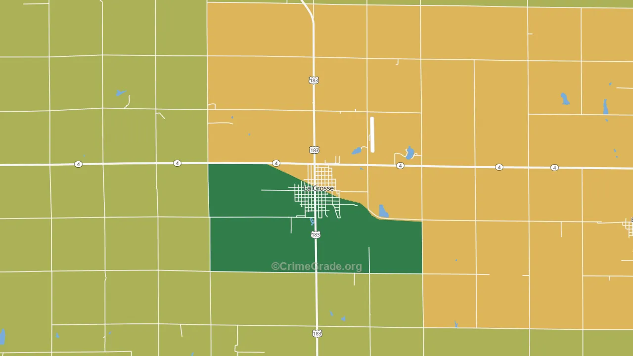 67548, KS Map of Theft Rates