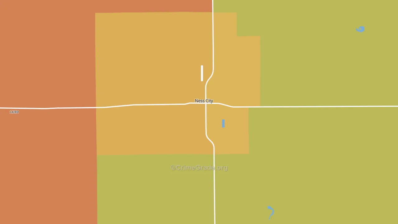 67560, KS Map of Theft Rates