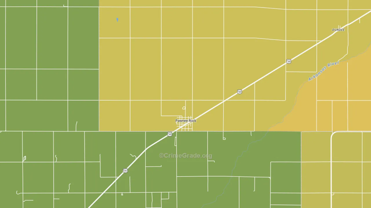 67567, KS Map of Theft Rates