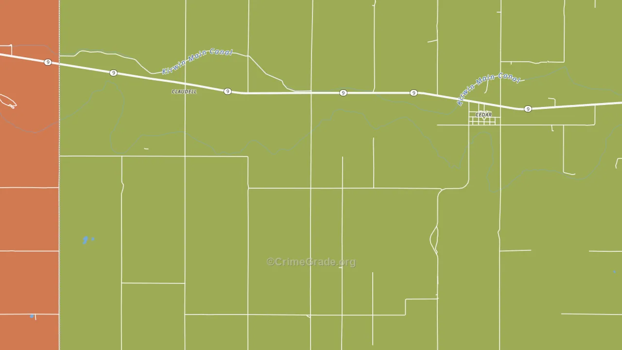 67628, KS Map of Theft Rates