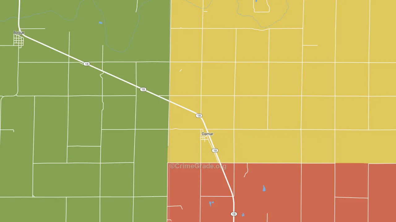 67632, KS Map of Theft Rates