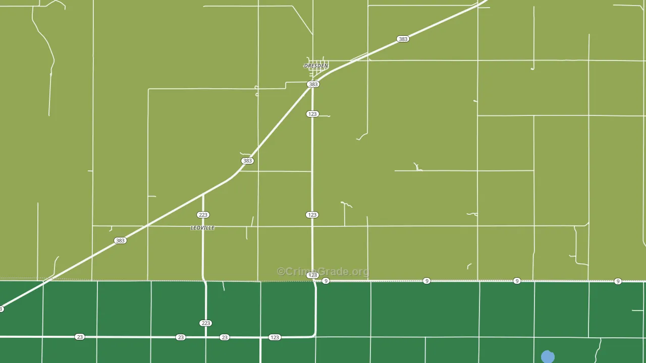 67635, KS Map of Theft Rates