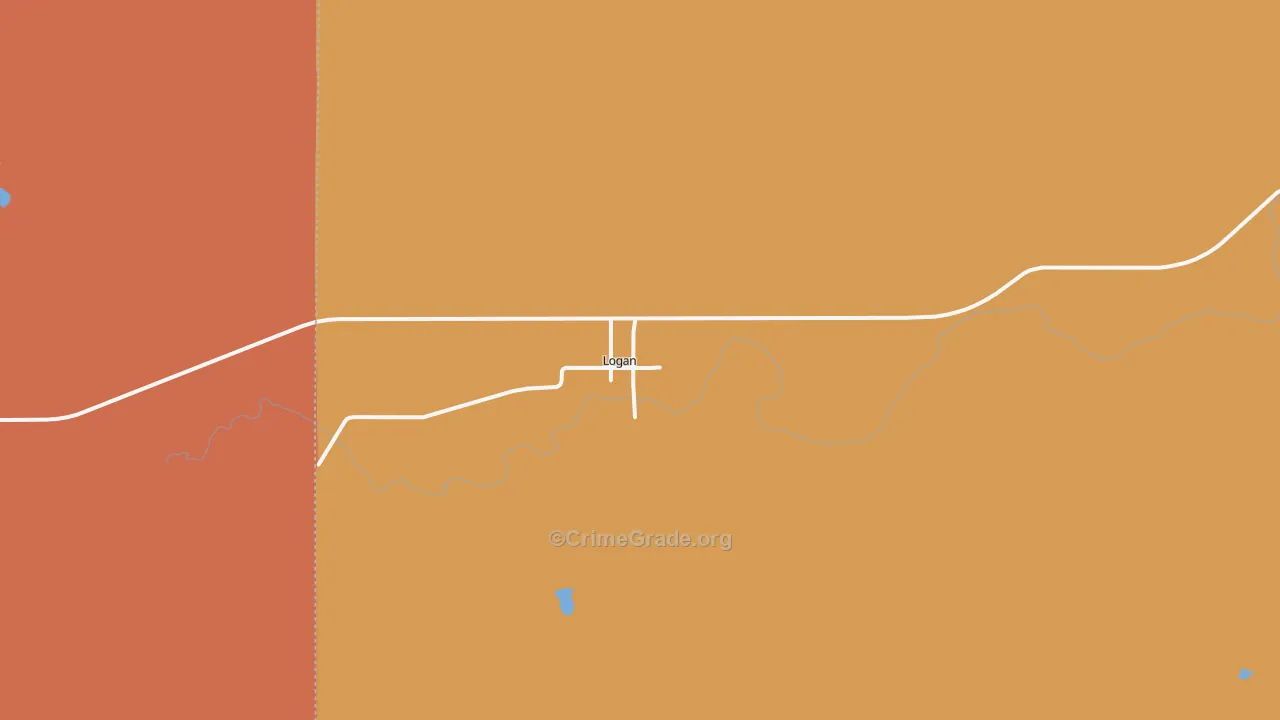 67646, KS Map of Theft Rates