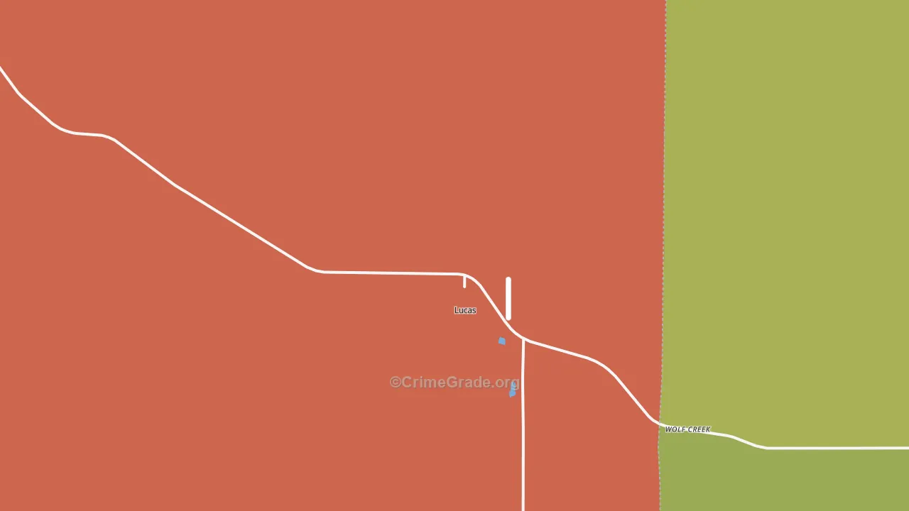 67648, KS Map of Theft Rates