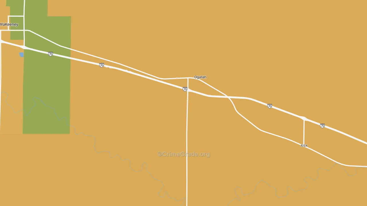 67656, KS Map of Theft Rates