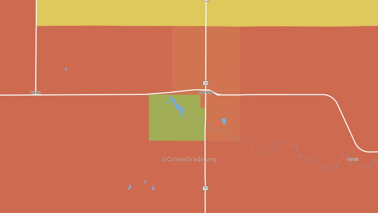 67663, KS Map of Theft Rates