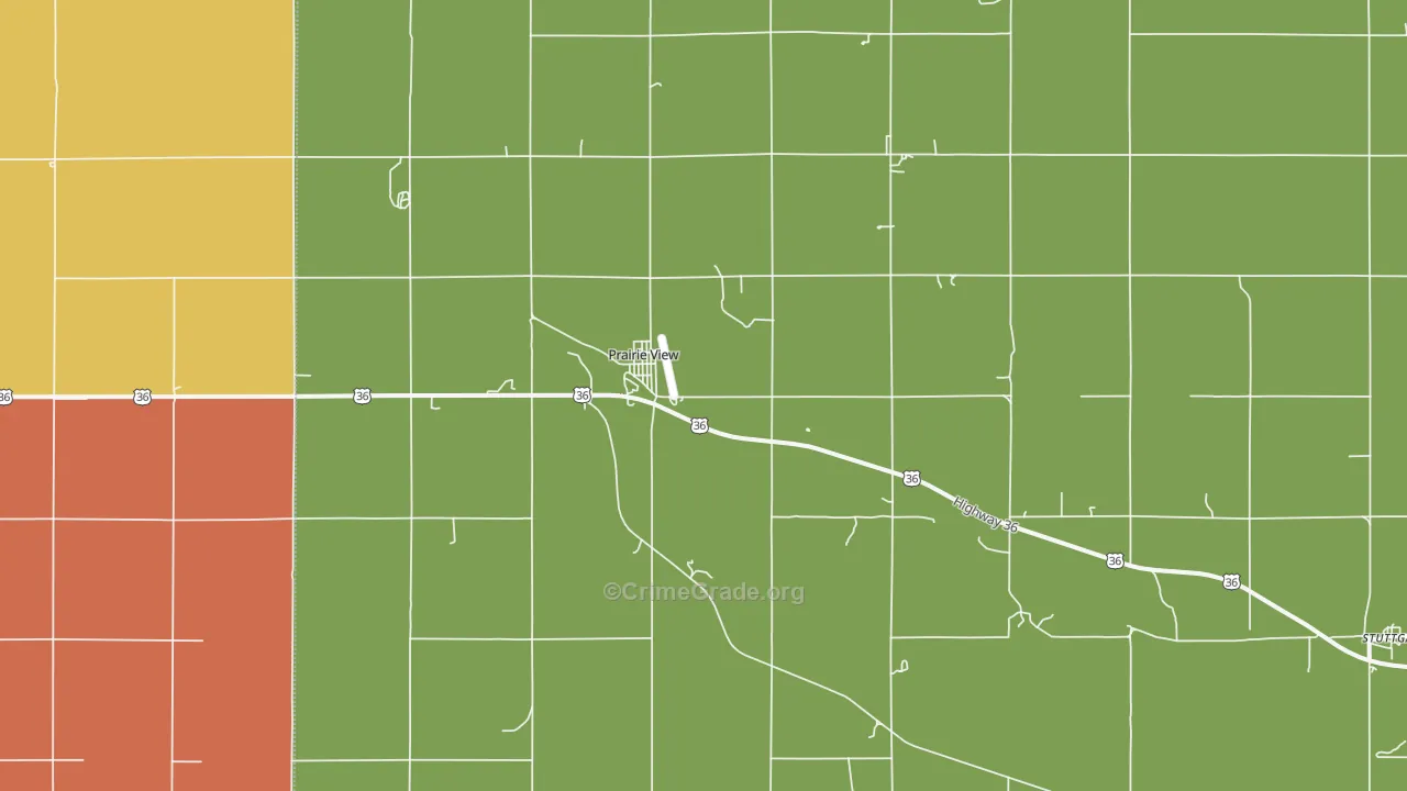 67664, KS Map of Theft Rates