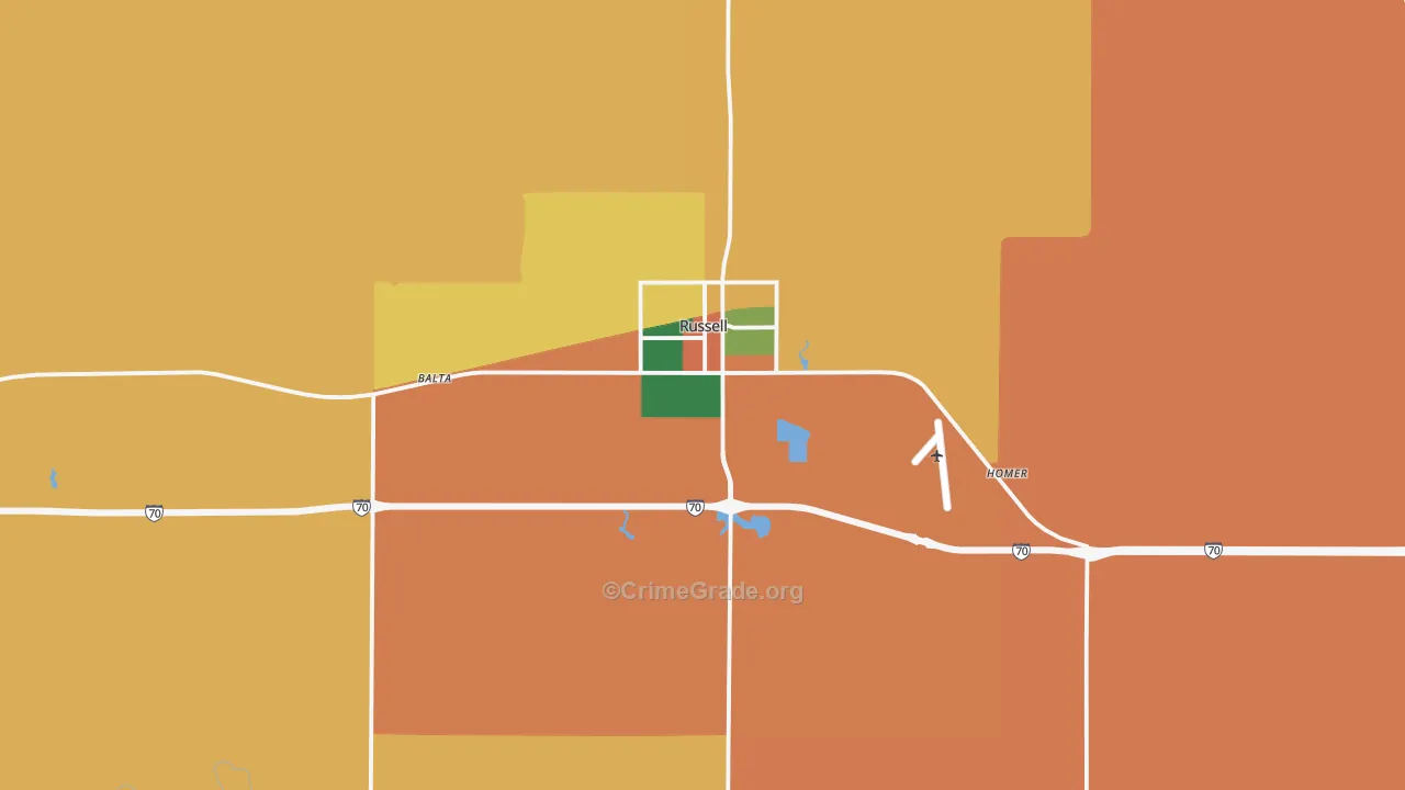 67665, KS Map of Theft Rates