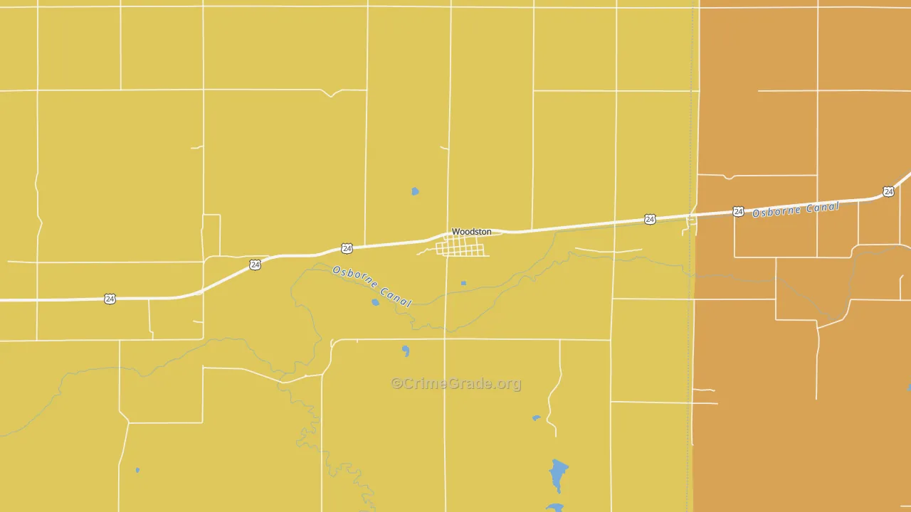 67675, KS Map of Theft Rates