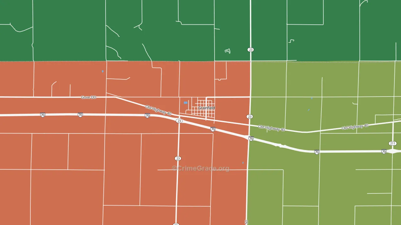 67737, KS Map of Theft Rates