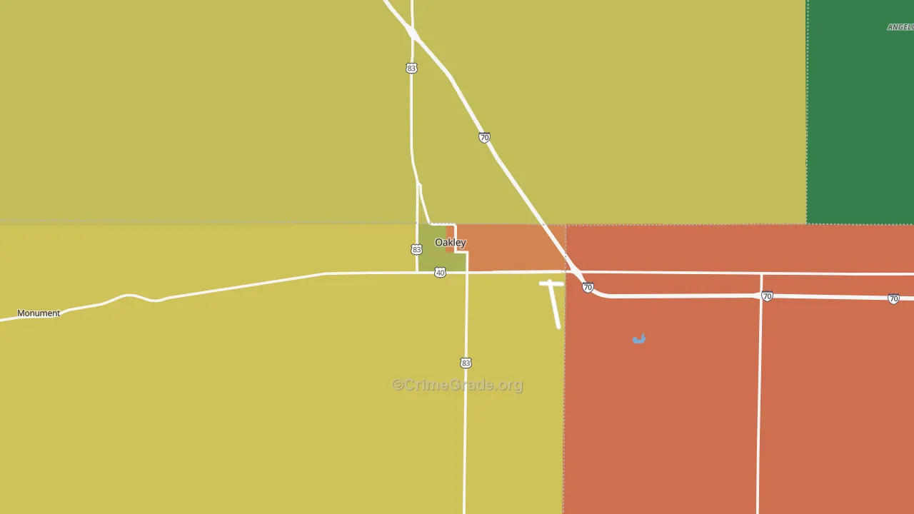 67748, KS Map of Theft Rates