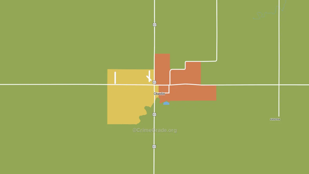 67749, KS Map of Theft Rates