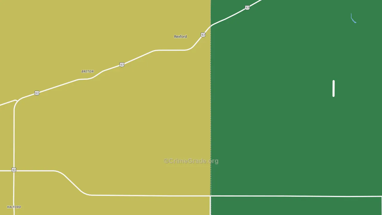 67753, KS Map of Theft Rates