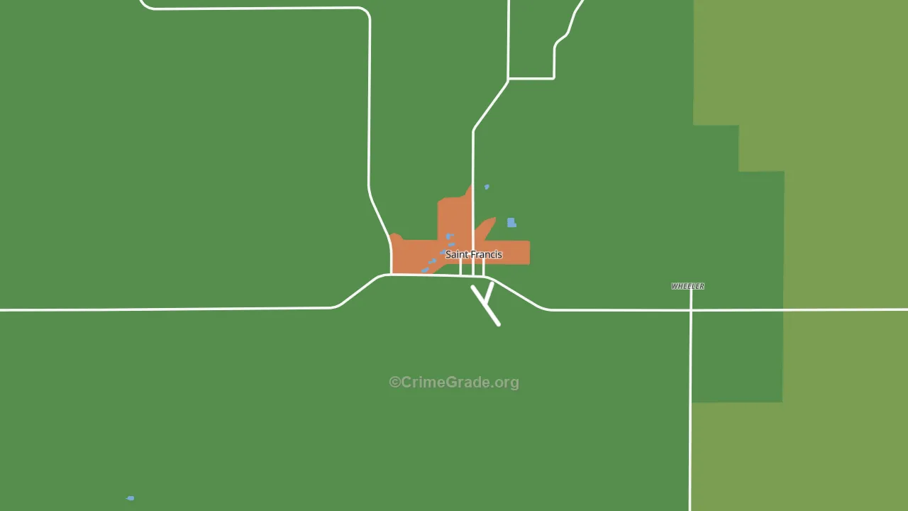 67756, KS Map of Theft Rates