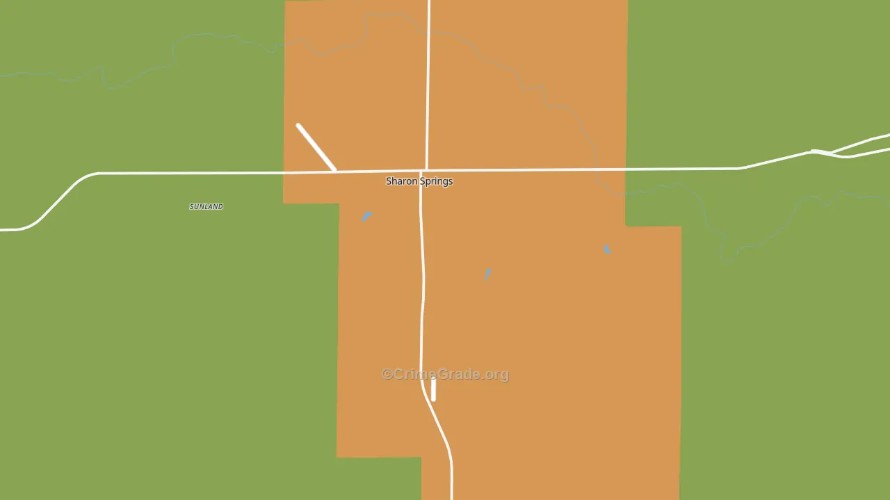 67758, KS Map of Theft Rates