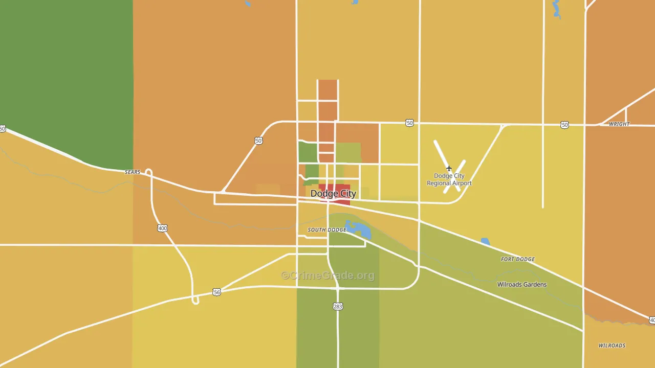 67801, KS Map of Theft Rates