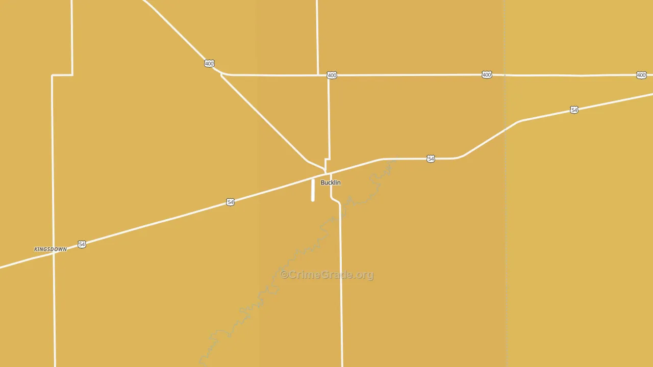 67834, KS Map of Theft Rates
