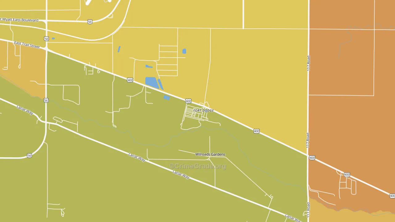 67843, KS Map of Theft Rates