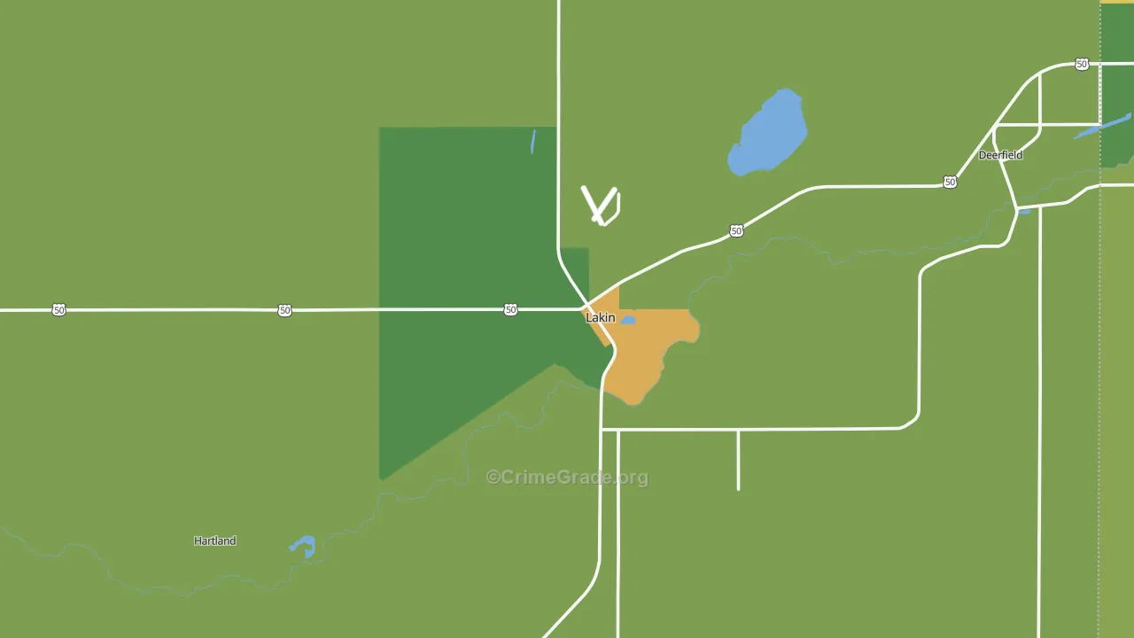 67860, KS Map of Theft Rates