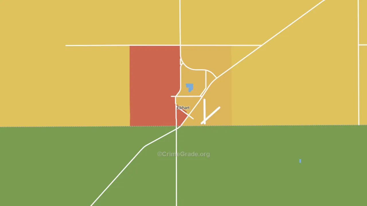 67950, KS Map of Theft Rates