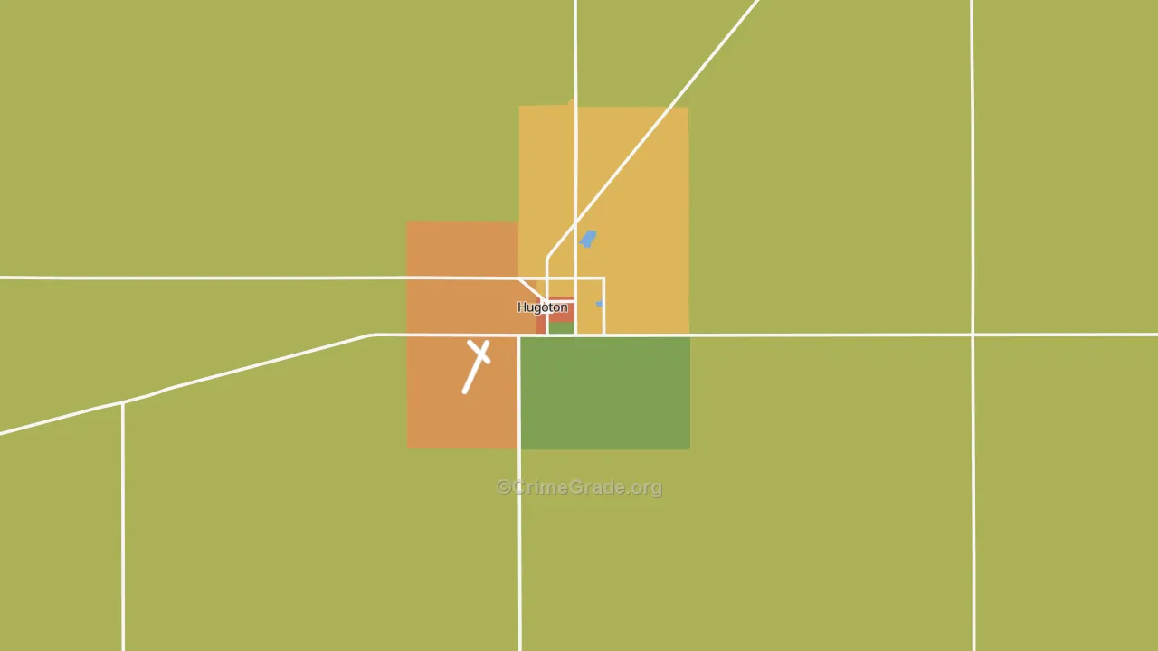 67951, KS Map of Theft Rates