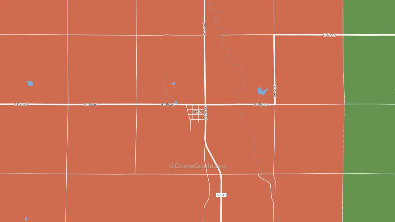 68001, NE Map of Theft Rates