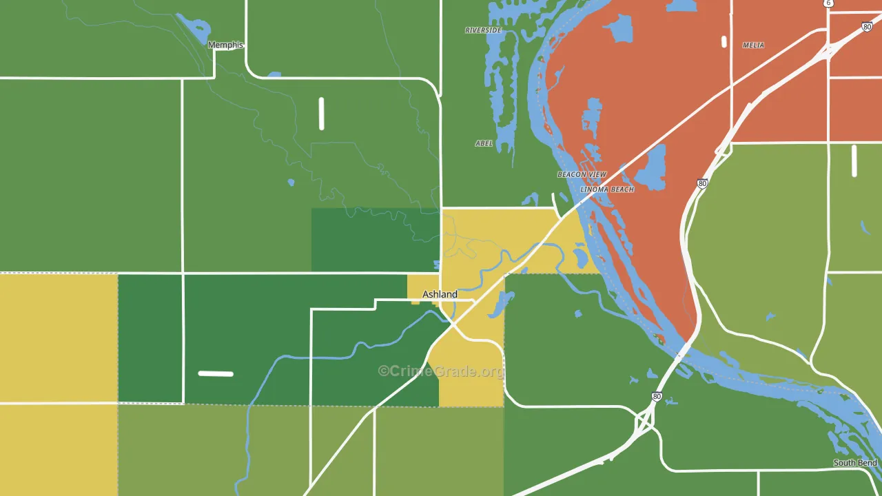 68003, NE Map of Theft Rates