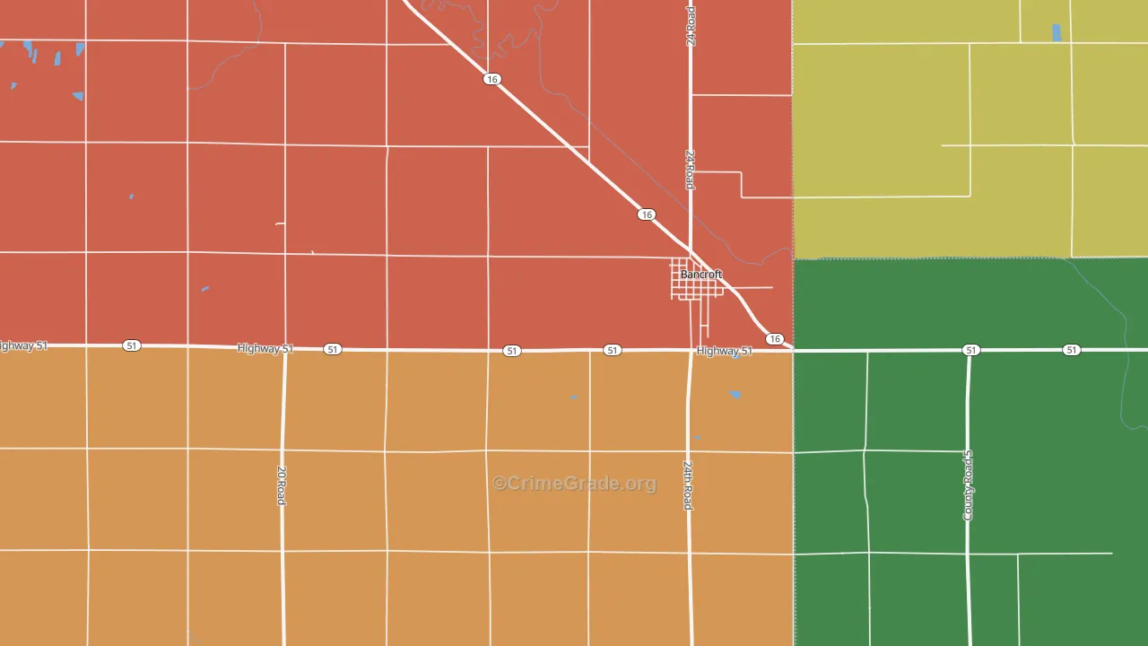 68004, NE Map of Theft Rates