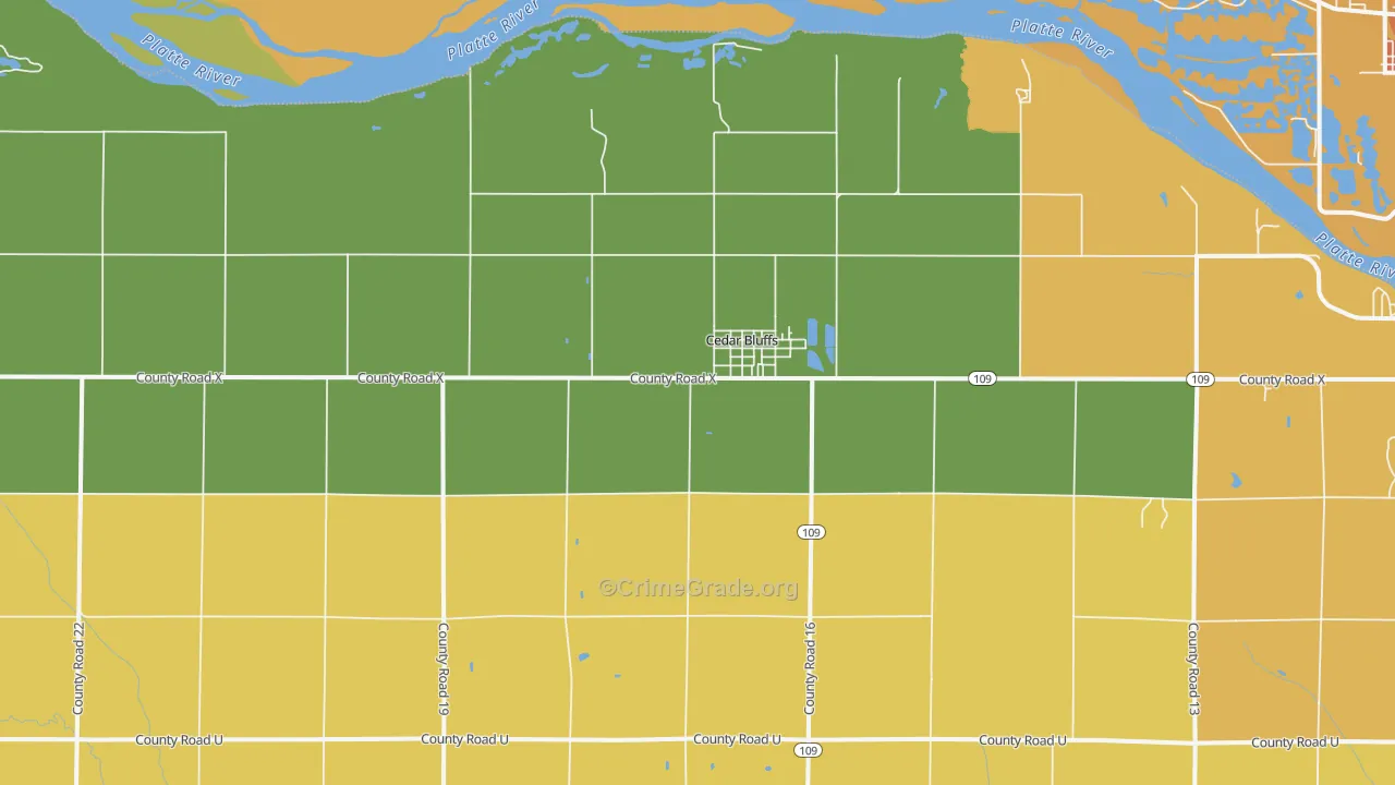 68015, NE Map of Theft Rates