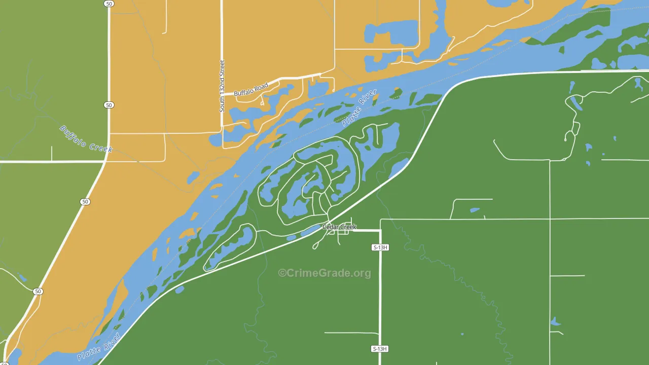 68016, NE Map of Theft Rates
