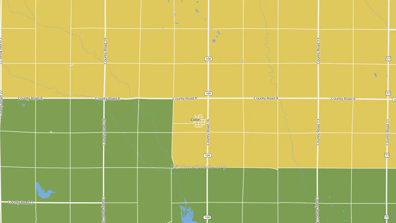 68018, NE Map of Theft Rates