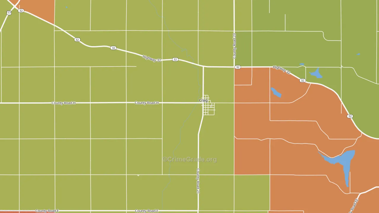 68019, NE Map of Theft Rates