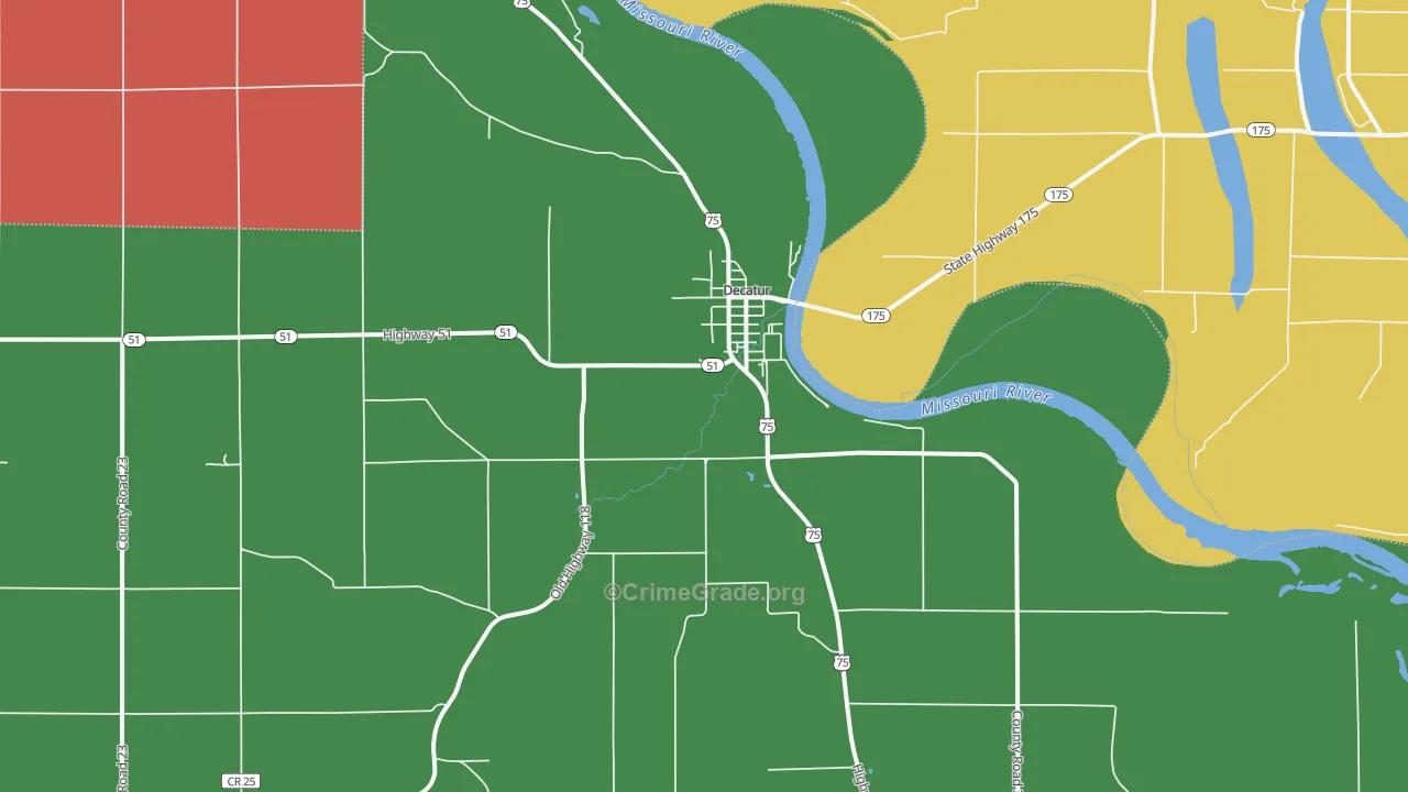 68020, NE Map of Theft Rates