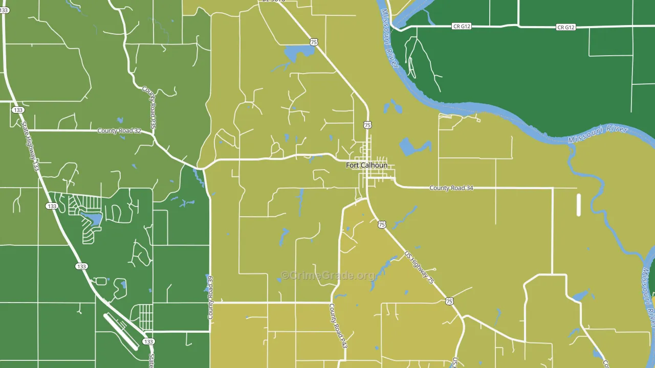68023, NE Map of Theft Rates