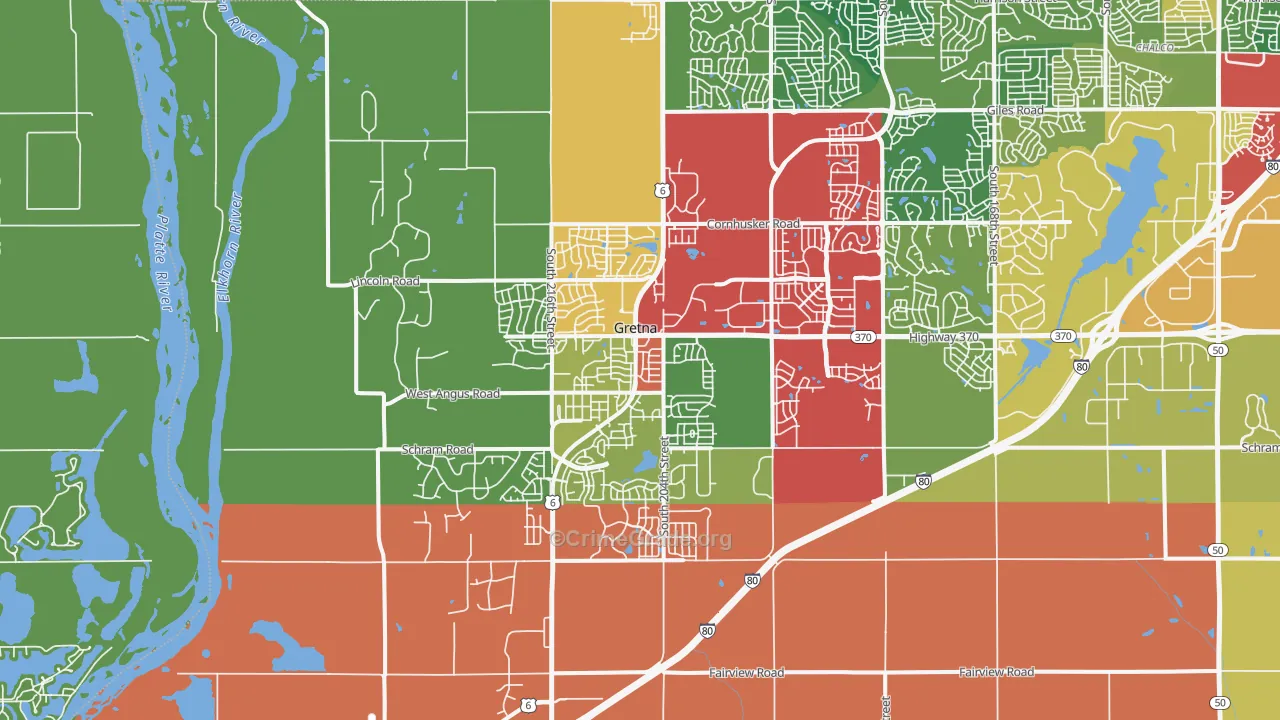 68028, NE Map of Theft Rates