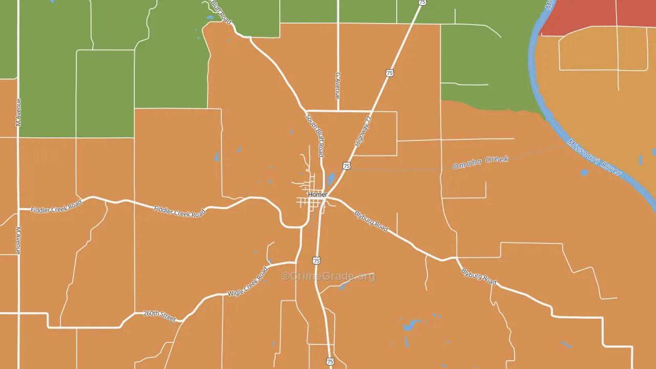 68030, NE Map of Theft Rates