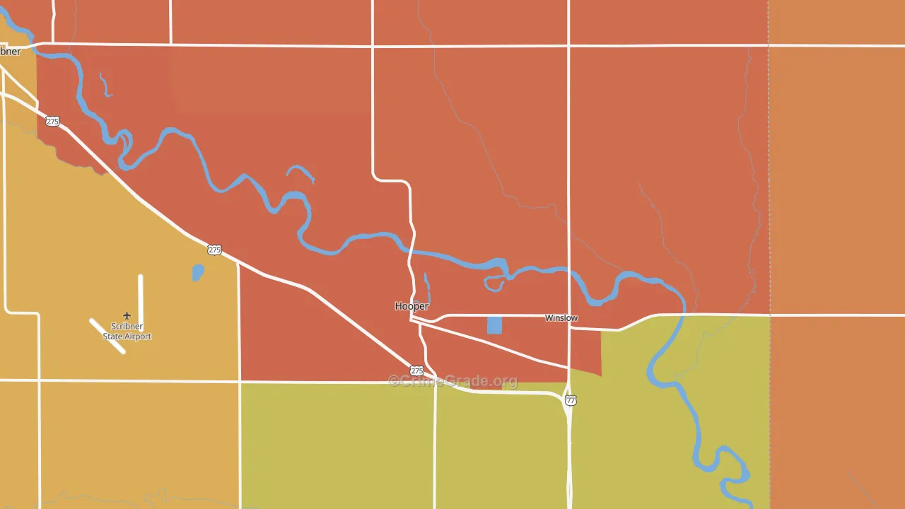 68031, NE Map of Theft Rates