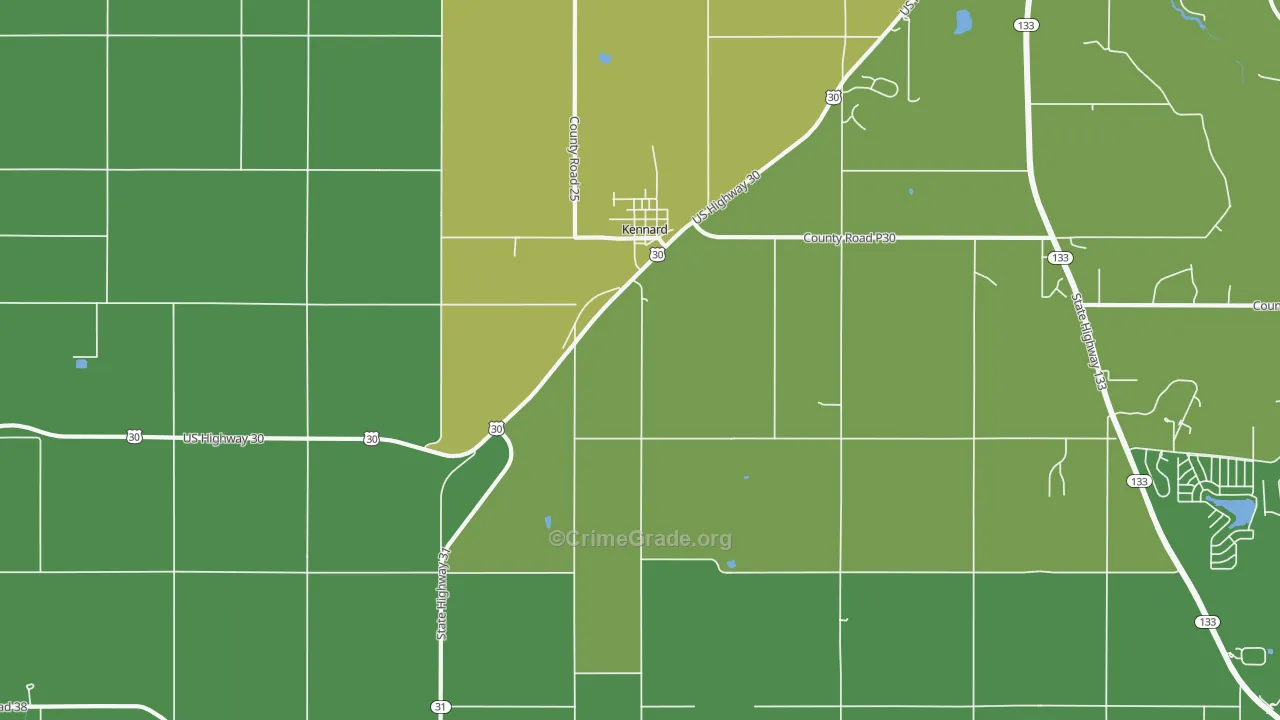 68034, NE Map of Theft Rates