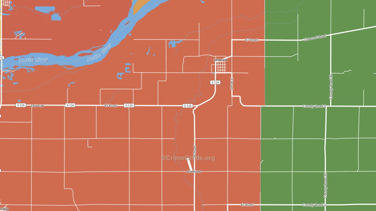 68036, NE Map of Theft Rates