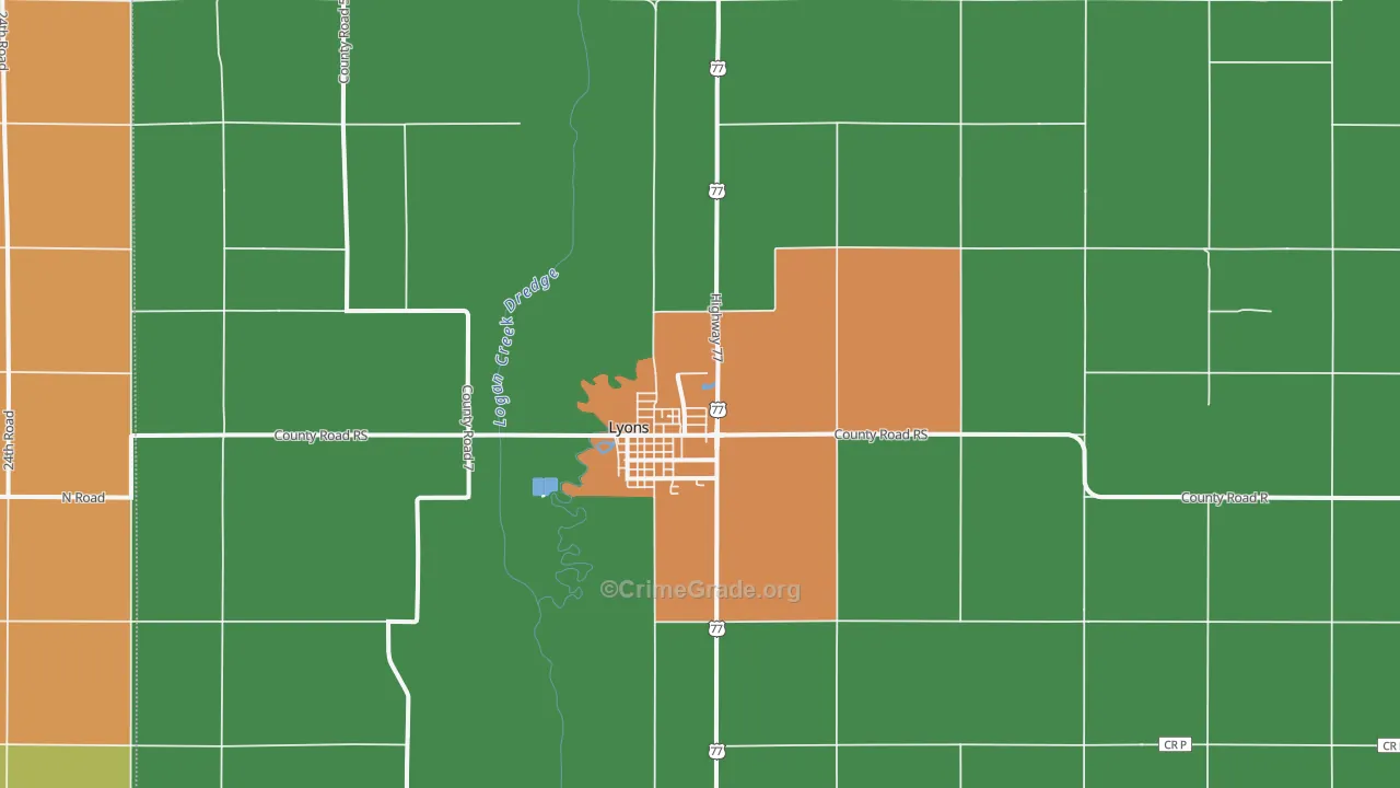 68038, NE Map of Theft Rates