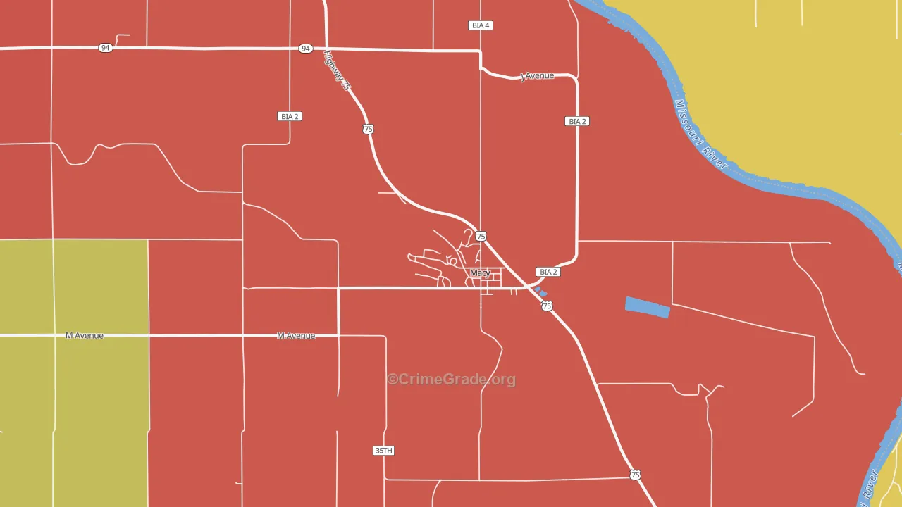 68039, NE Map of Theft Rates