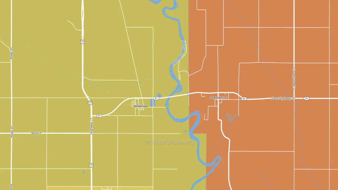 68044, NE Map of Theft Rates
