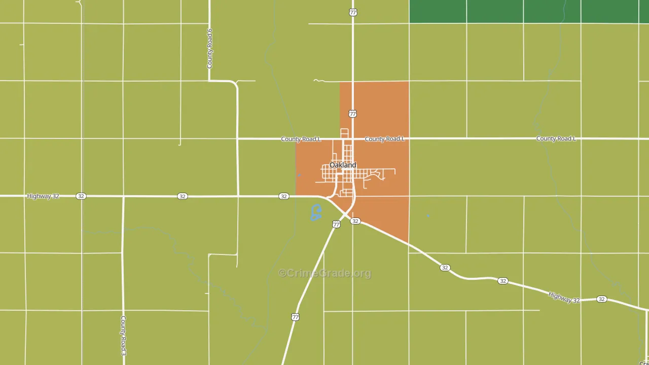 68045, NE Map of Theft Rates