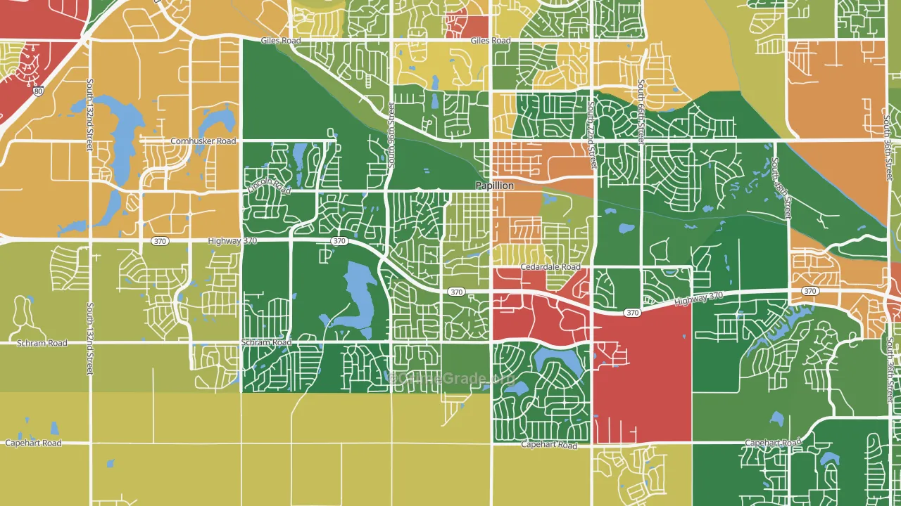 68046, NE Map of Theft Rates