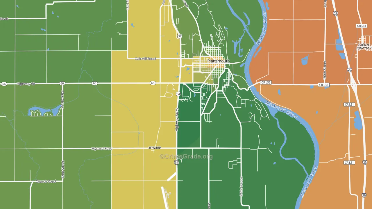 68048, NE Map of Theft Rates