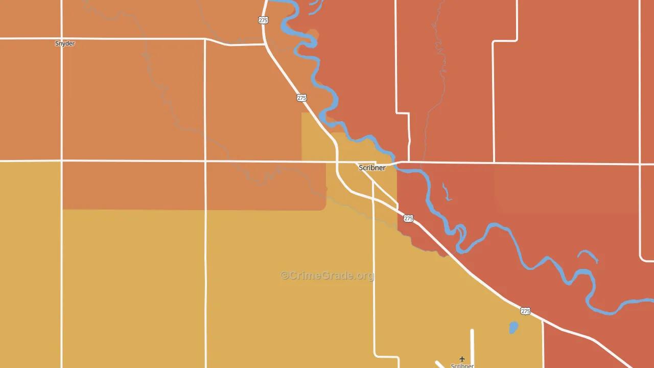 68057, NE Map of Theft Rates